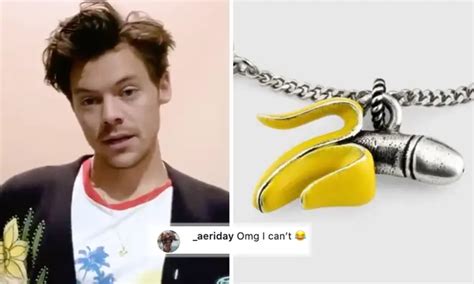 Harry Styles's NSFW Banana Necklace Keeps Making 